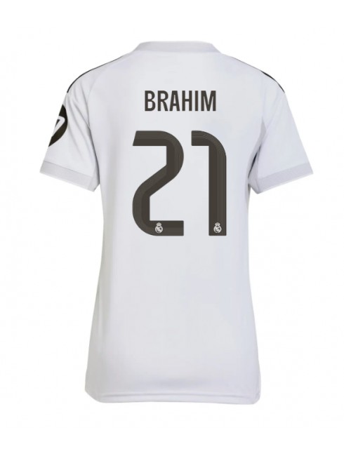 Real Madrid Brahim Diaz #21 Heimtrikot für Frauen 2025-26 Kurzarm Real Madrid Brahim Diaz #21 Heimtrikot für Frauen 2025-26 Kurzarm